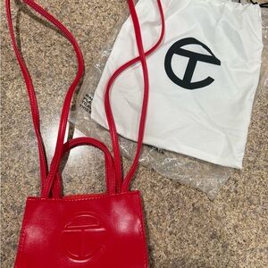 Telfar Bold Red Mini Bag